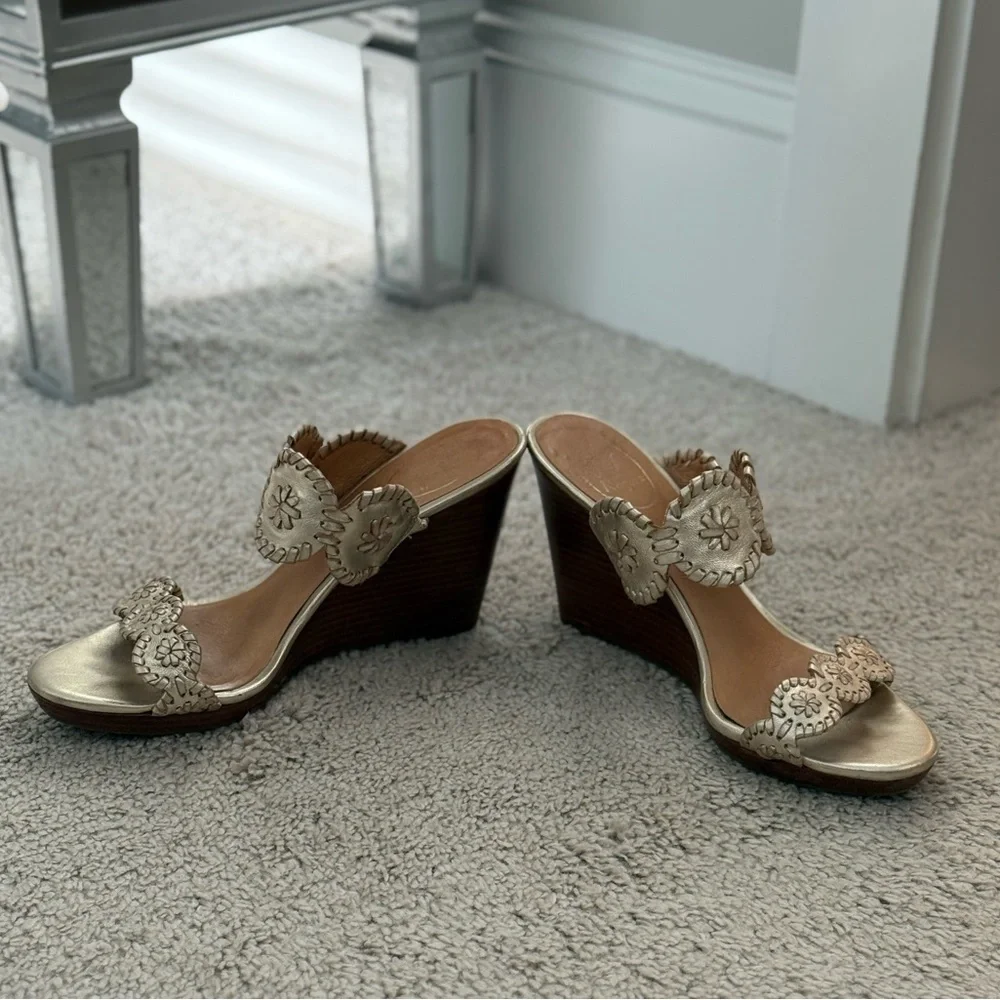 Jack Rogers Luccia Stardust Wedges - Picture 4 of 5